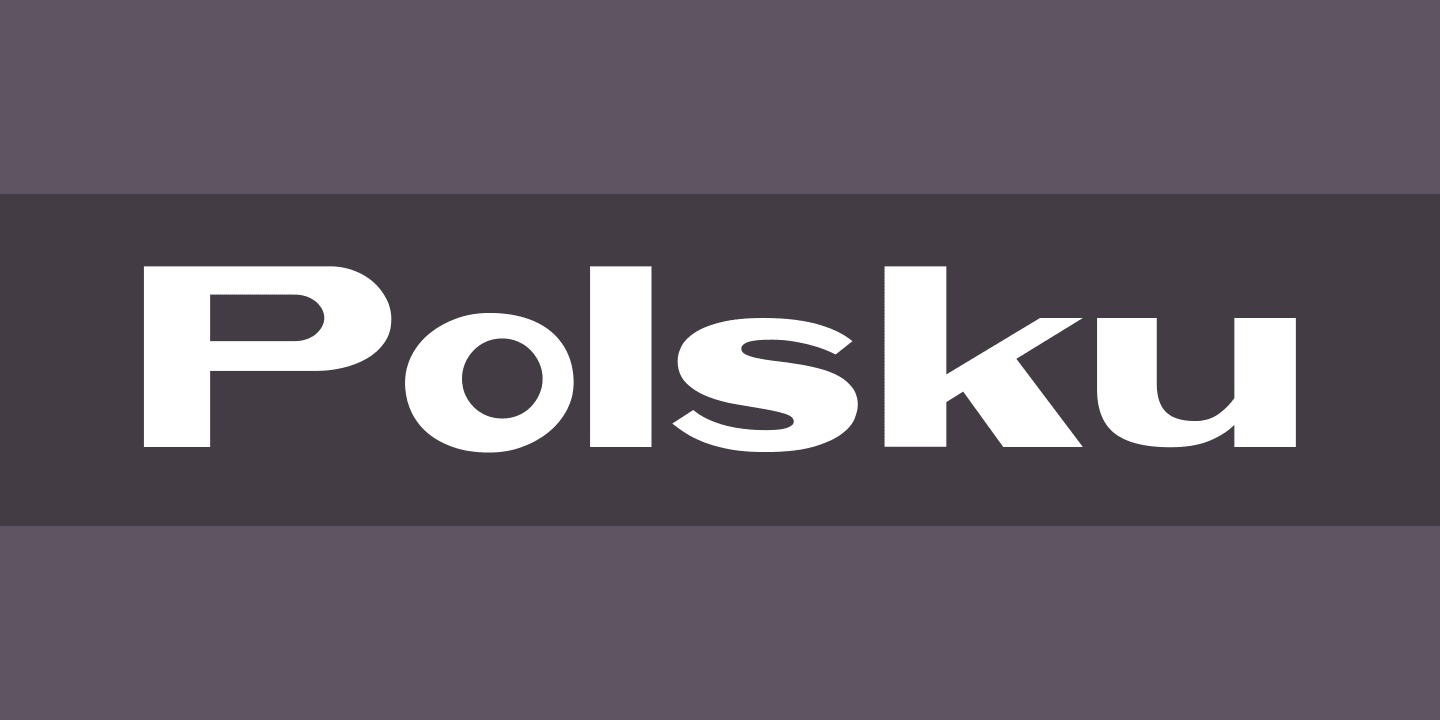 Czcionka Polsku